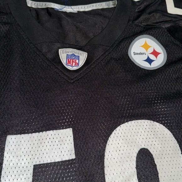 Reebok NFL Steelers Escandon Jersey 58 XXL Black/Yellow - Picture 2 of 7